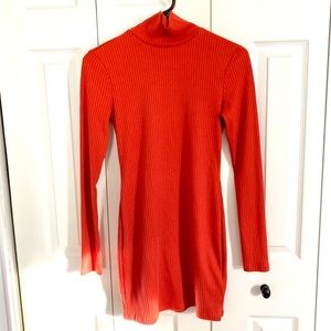 NWOT Urban Outfitters turtleneck ribbed dress